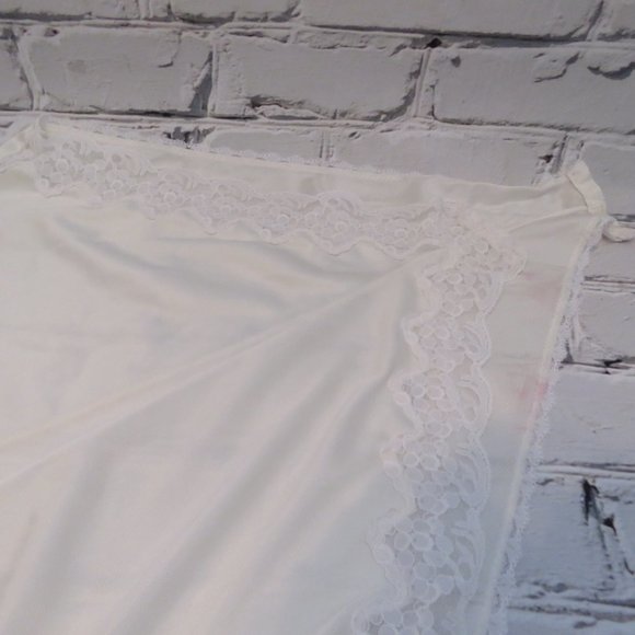 Vintage 1990s White Lace High Cut One Piece Baby Doll - Picture 5 of 10